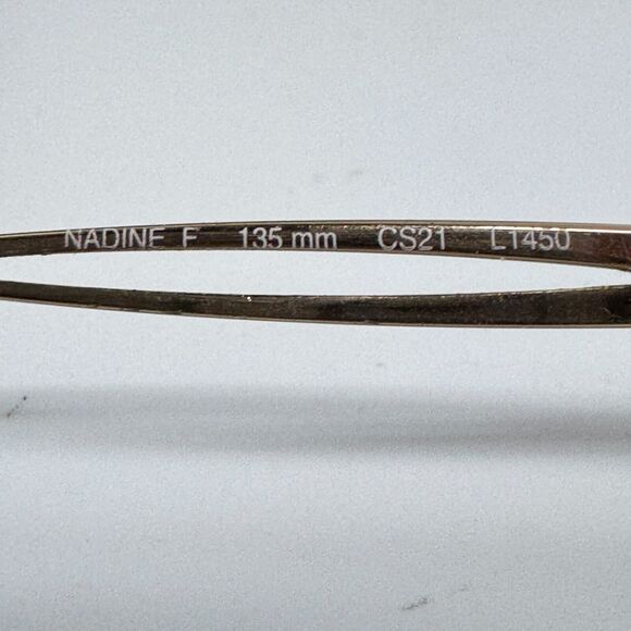 L’amy Nadine Eyeglasses Frames Gold Brown Full Rim Frames H5559 - Picture 5 of 8